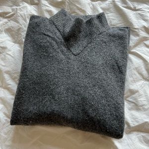 NWOT Everlane Cowlneck Wool-blend sweater in grey